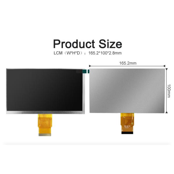Polcd 300cd/M 7 Inch 800x480 RGB 24 Bit High Brightness LCD Display Industrial