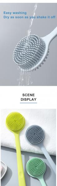 Odorless Soft Long Handle Silicone Shower Brush