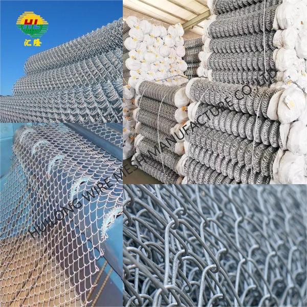 1.5mx10m/Roll 2''X2'' Mesh Galvanized Chain Link Fence Rolls 2mm Dia