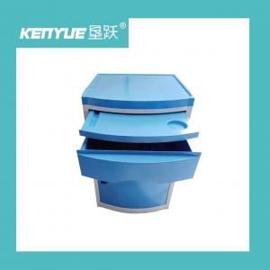China ABS material hospital bedside table blue hospital special bedside table on sale