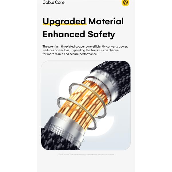 ESSAGER ES-X66 2 in 1 Cable USB C to Type C Lighting Data Charging Cable