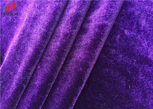 China Micro Korea Velvet Shiny Spandex Velvet Cloth Textile Fabric For Skirt / Dress wholesale