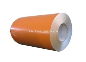 China RoHS Red 1300mm Wide Coated Aluminium Coil With Brushed Surface wholesale