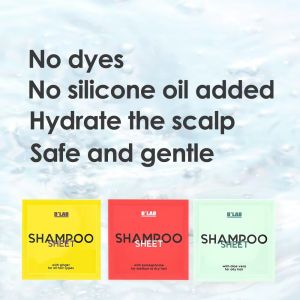 Deep Cleaning Shampoo Sheets Biodegradable Hair Conditioner Sheets