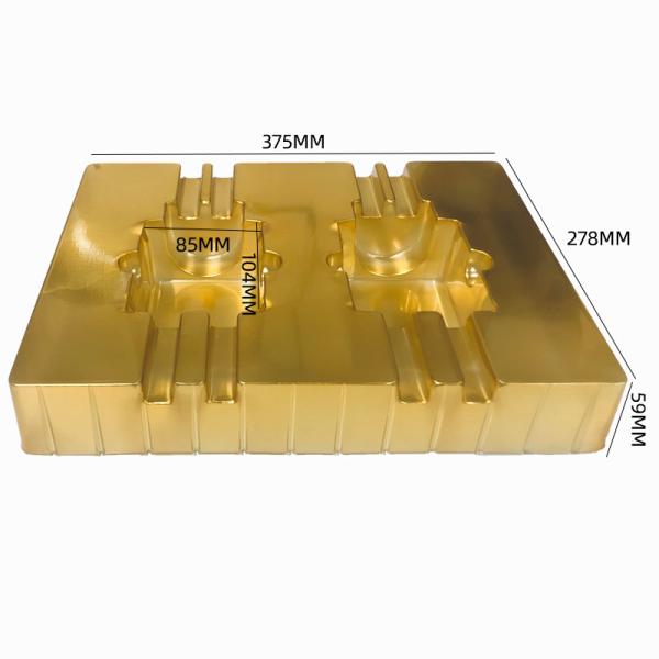 Custom Gold PET Blister Tray for Honey Jar Packaging