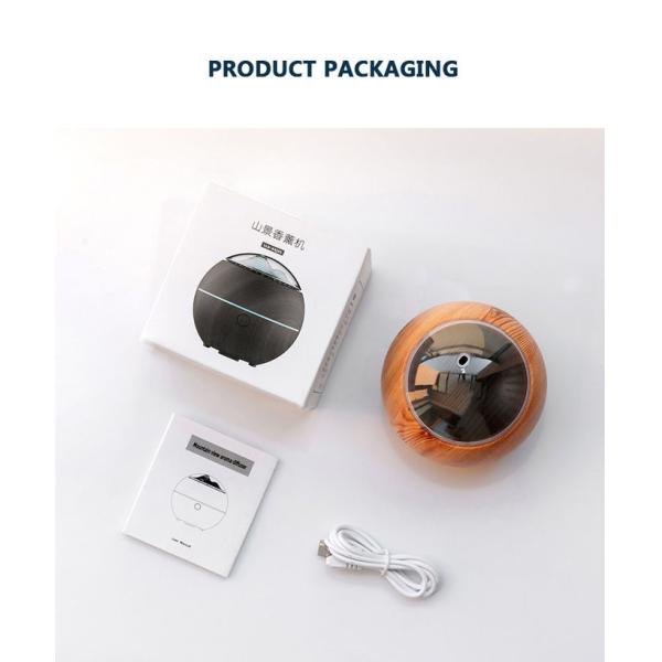 100ML Plastic Aroma Diffuser 7 Color Lights Portable Mini USB Mountain View Diffuser