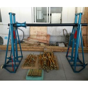 China Easy Moving Wire Reel Stand / Elevator Cable Drum Jack 5 - 20 Ton wholesale