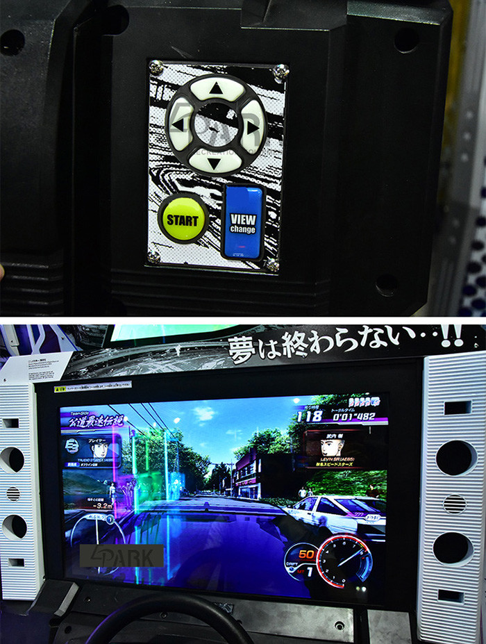 Indoor Console Game Initial d8 Car Racing Game Machine , Arcade Driving Simulator