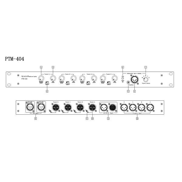 Monitor 8 Channel IFB (IFB) System Program Interrupt For Eight Talents