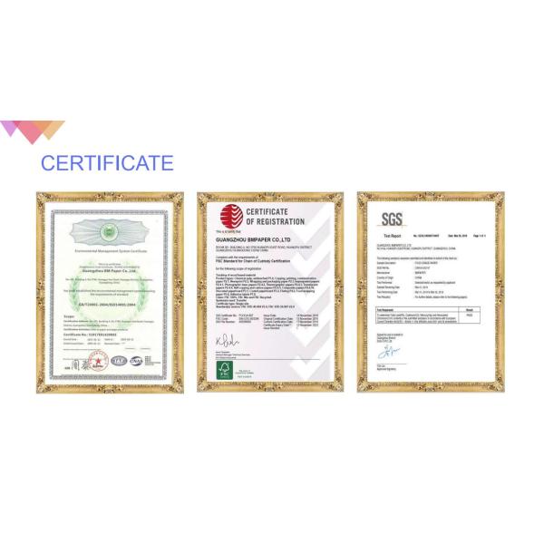 Virgin Pulp Flip Side Kraft Paper Sheet One Side Solid White Back Side Brown