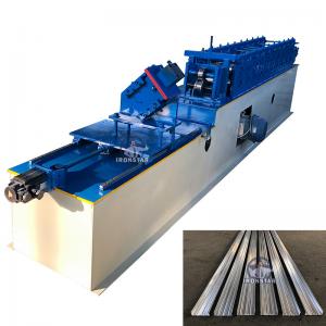 China Customizable 0.3mm-0.8mm Ceiling U Channel Roll Forming Machine PLC Control wholesale