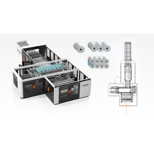 10min Tissue Paper Converting Machine , 35packs/Min Tissue Paper Manufacturing