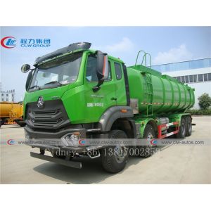 China 8x4 SINOTRUK HOHAN 19m3 Heavy Duty Sewage Suction Truck on sale