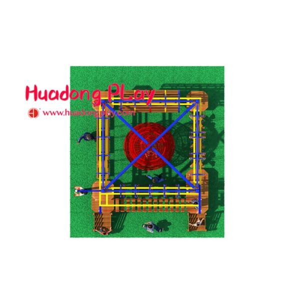 Customized Kids Indoor Playground Safety Rope Course Adventure 1180*970*560cm
