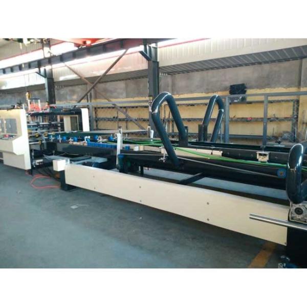 Automatic PLC Carton Box Folder Gluer Machine With Counter 2400mm