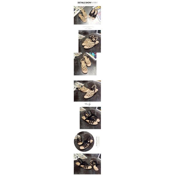 Y-Z Casual Bohemian Fashion Roman Style Arabic Women Ladies slippers Open Toed Sandals Femme Flat Comfortable Sandals