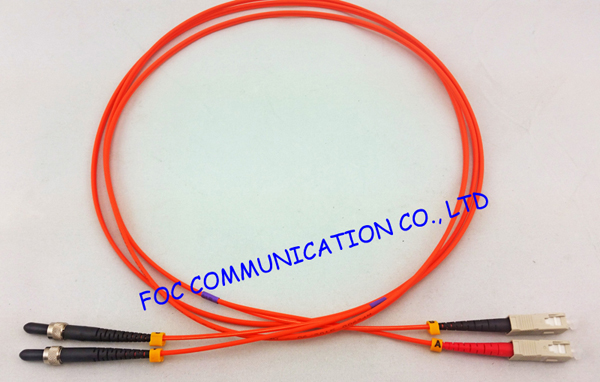 SMA Fiber Optic Patch Cord OM2 Duplex 3 Meters LSZH Jacket Low Insertion Loss