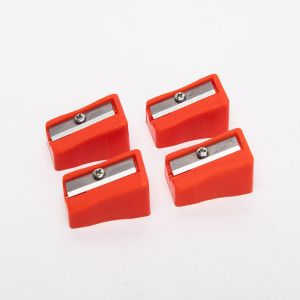 11.4mm Plastic Red Pencil Sharpener Single Hole