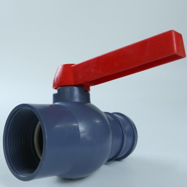 Quality Inner Thread PVC Double Union Ball Valve Monofilament Water Saving for sale