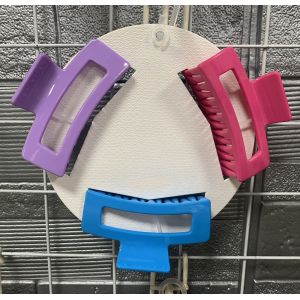 China Women PC Plastic Hair Accessories Claws Geometric Matte Surface wholesale