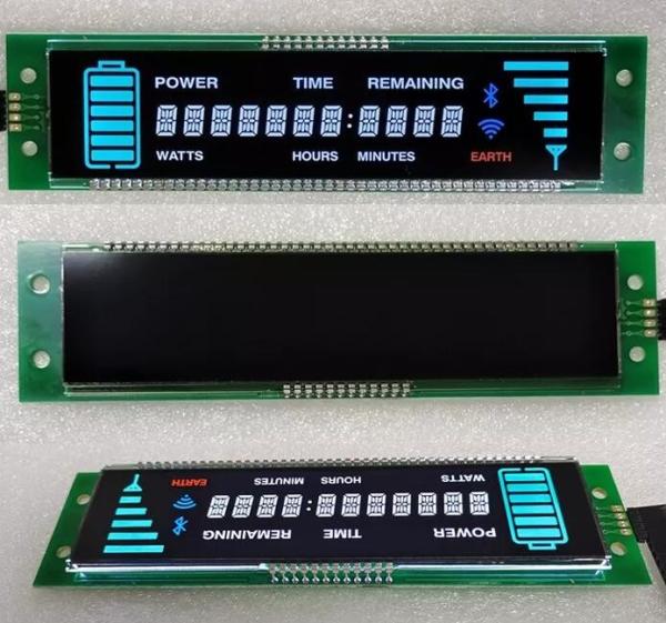Quality TN HTN Blue HT1621 Controller Monochrome Seven Segment LCD Screen Display Module for sale