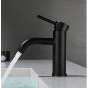 Buy cheap Black Stainless Steel Single Lever Kitchen Mixer Tap Bathroom Wash Basin Faucet from wholesalers