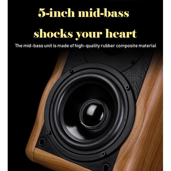 Vofull Bluetooth Bookshelf Speakers 30-100W With USB Connection