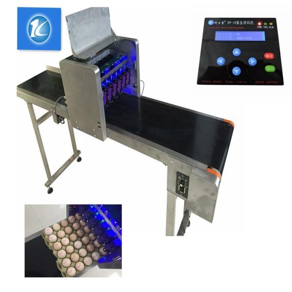 Quality 6 Heads Eggs Continuous Ink System Printer With Custom English / Chinese Font for sale