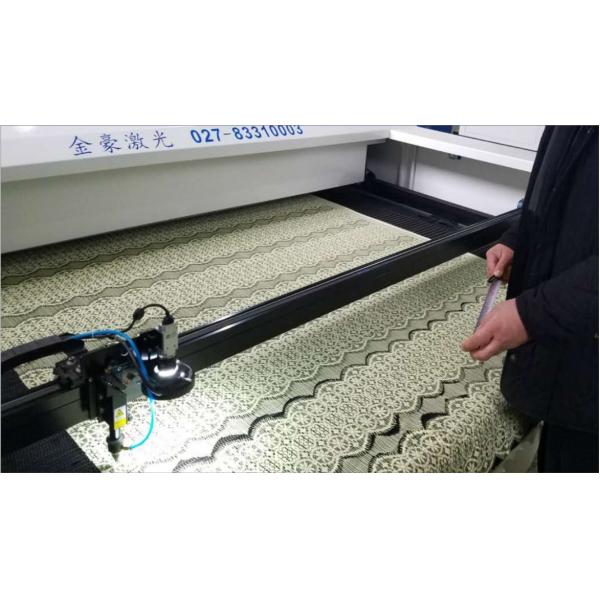 Knitting Curtain Automatic Leather Laser Cutting Machine Cutting Speed 0 -