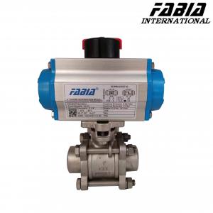 China Air Actuated Ball Valve With Pneumatic Actuator Two Way Butt Welding wholesale