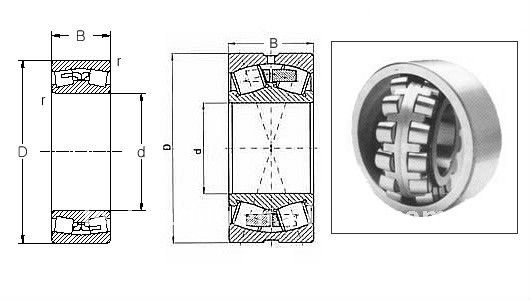 Good quality professional Spherical Roller Bearing 22207CA/W33 self-aligning roller bearing