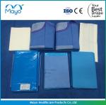 China CE Approved Obstetrics Drapes Reinforced Side Drape Pack Blue wholesale