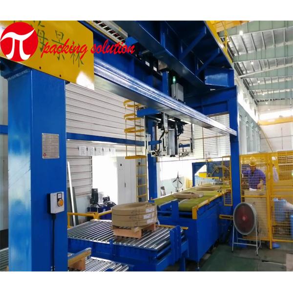 Jinglin Horizontal Coil Wrapping Machine Width 70mm-300mm 380V For Metallurgical Industries