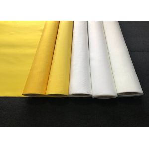 China 100% Polyester Silk Screen Mesh Roll , 25 Micron Screen Roll Low Elasticity wholesale