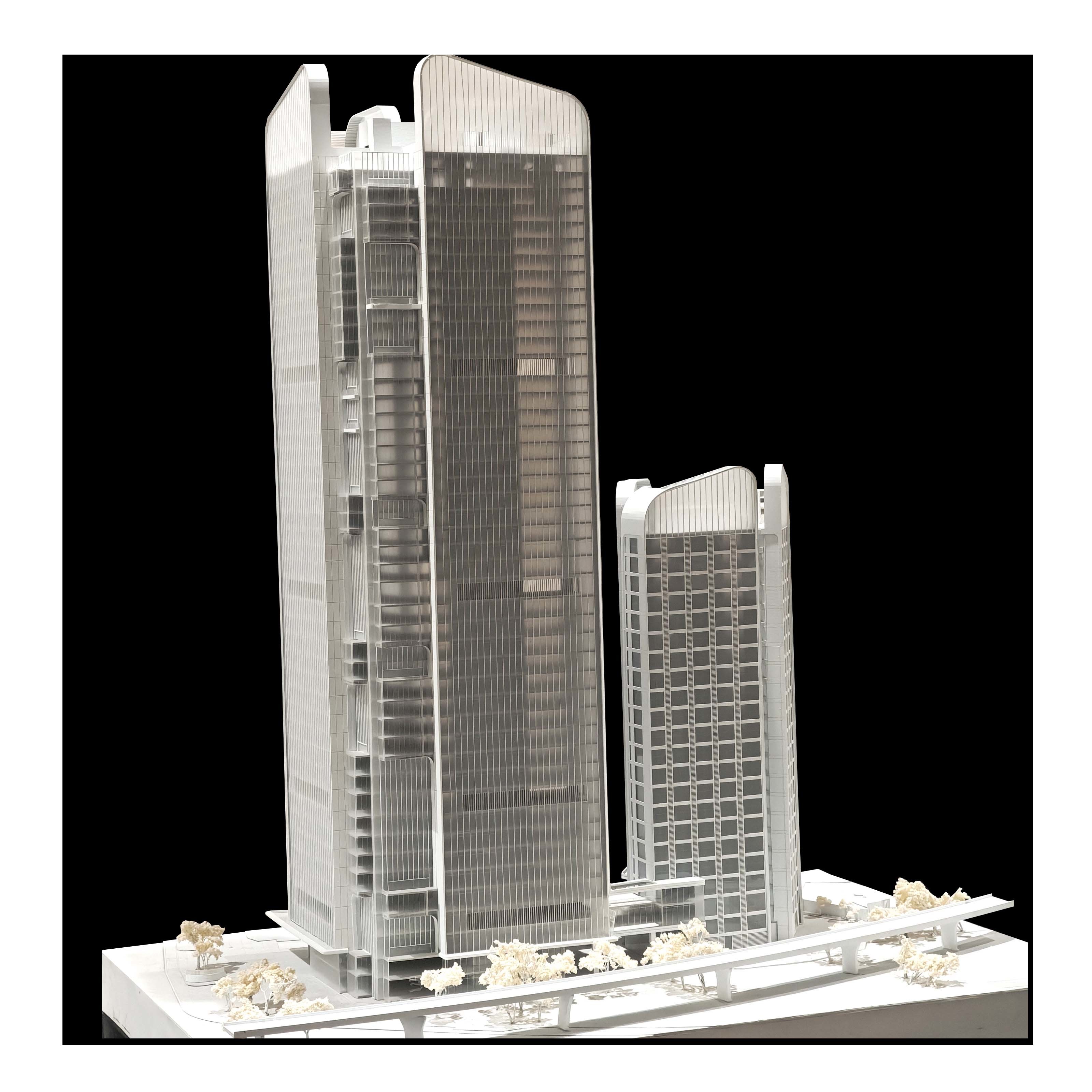 China Twin Skyscrapers Architectural Scale Model Integrated Urban Model Architecture wholesale