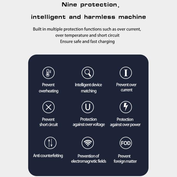 20W 3 In 1 Quick Wireless Charger CE UL RoHS FCC QI Certification