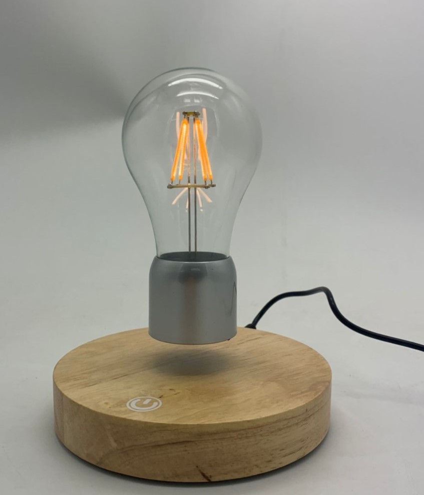 Magnetic Levitating Floating Wireless LED Light Bulb Desk Lamp for Unique Gifts, Room Decor, Night Light