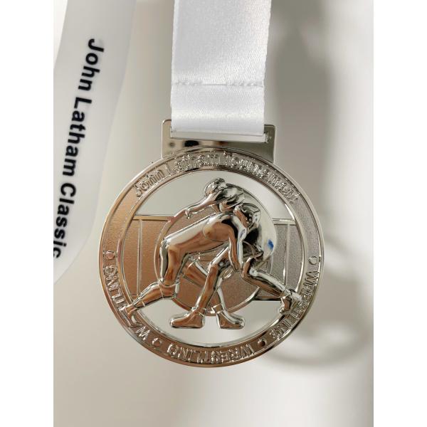 School 3D Custom Die Cast Zinc Alloy Gold Silver Red Bronze Custom Soccer Medals