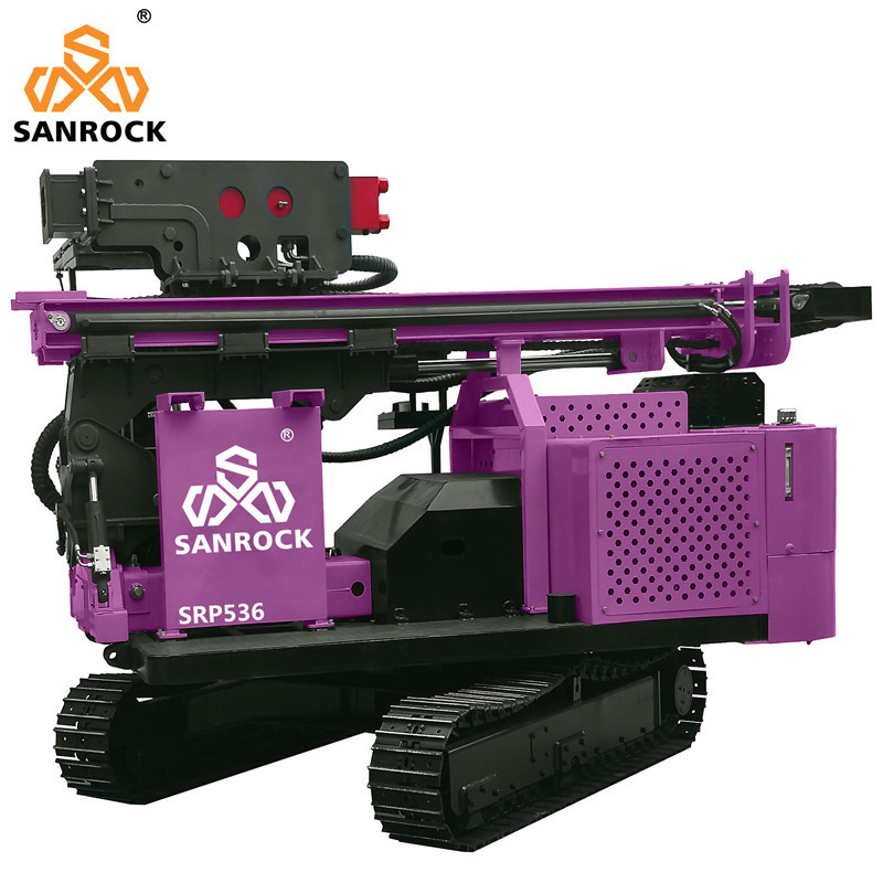 Crawler Screw Pile Driver Hydraulic Ramming Machine Groundwork Solar Pile Driving Rig