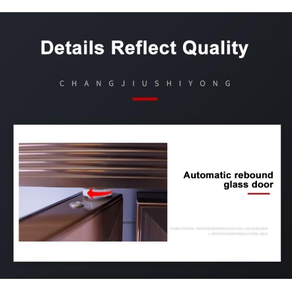 5 Layers Commercial Beverage Refrigerator Glass Door Upright Cooler For Retail Store