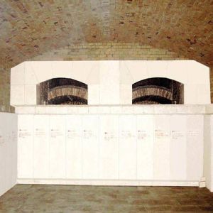 China Small Scale Automatic Industrial Glass Furnace 50 Tons Capacity on sale