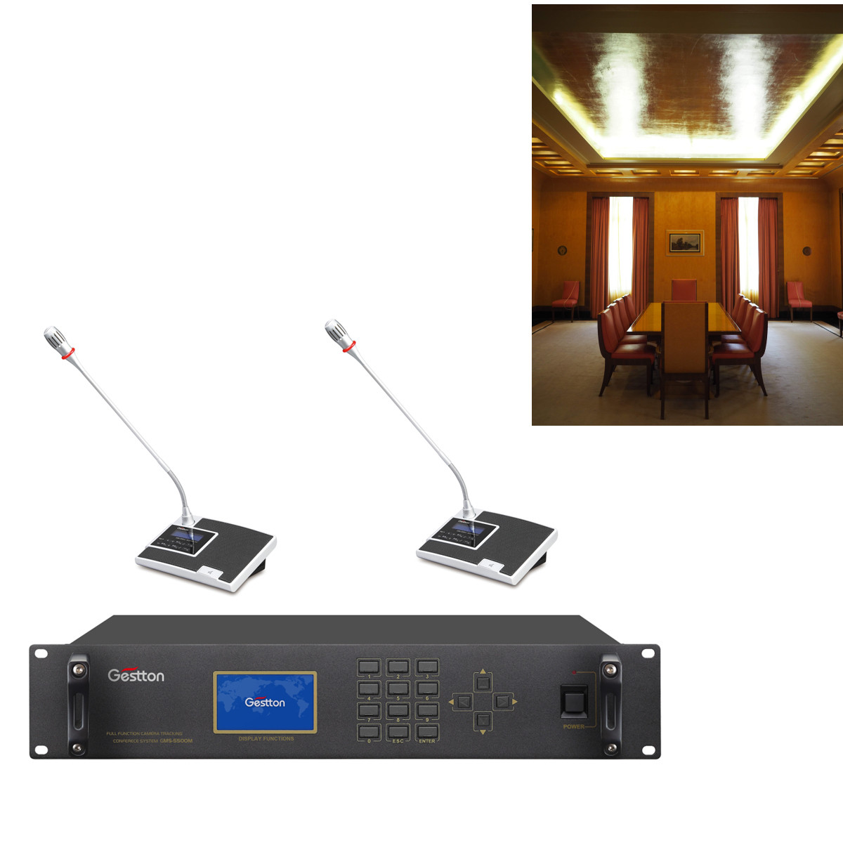 China 70dB SNR Multi Microphone Conference System FIFO LIFO Sound Control wholesale