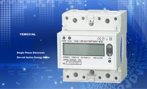 White Color Single Phase Energy Meter Watt Hour Meter With Three Tariffs , Customized Logo Printed