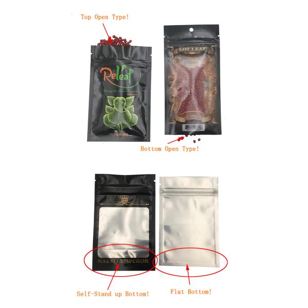 Custom Printed Mylar Bags CBD Vape Cartridges Packaging Bag The Small Size Zipper Bag For Vape Tank