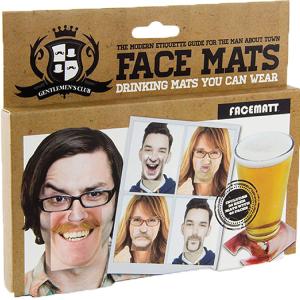 China Gentleman Club Face Double Sided Custom Drink Coasters Hilarious on sale