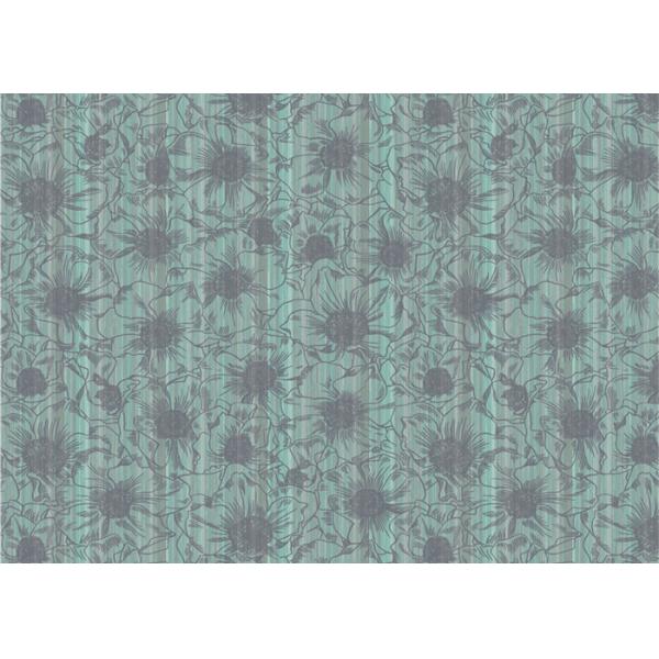 1.06m Korean Country Floral Wallpaper / Waterproof Country House Wallpaper , Foam Surface