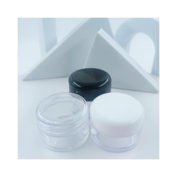 7ml 10ml PS Collar Clear Plastic Cream Jar for Industrial Cosmetic Packaging