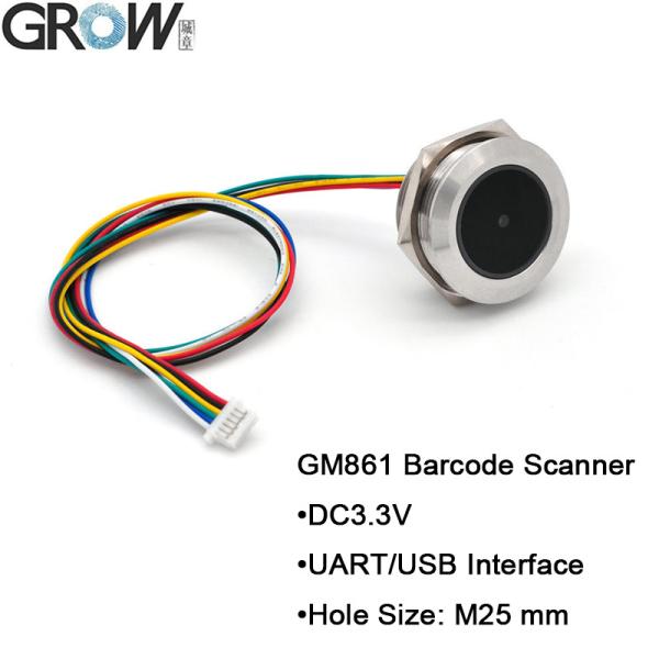 Grow GM861 USB Uart Interface 1d 2D Barcode Scanner