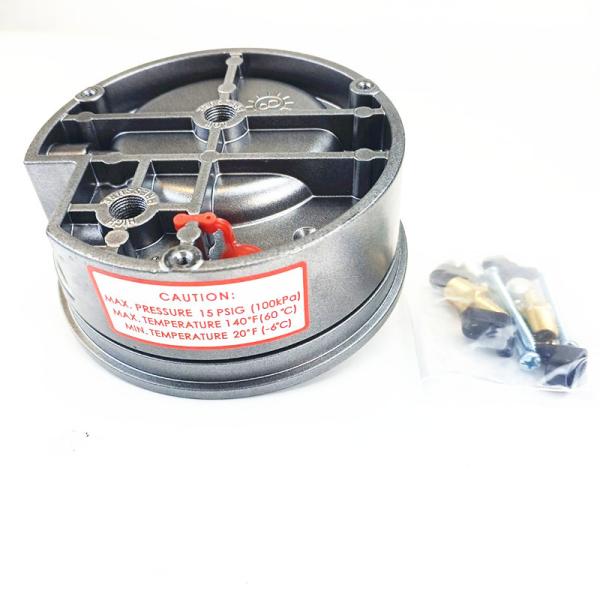 Stainless Steel Differential Pressure Gauge Air Gas Pressure Meter High Accuracy