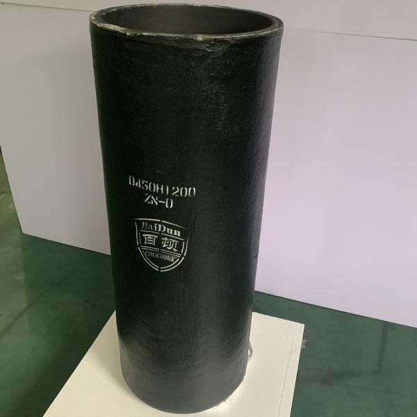 Cylindrical Induction Furnace Crucible Silicon Carbide Graphite Metal Melting Vessel